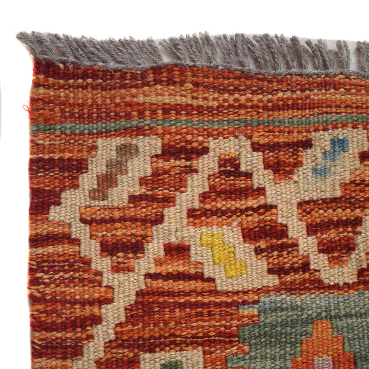 Handmade Afghan Vegetable Kilim 3' 0" x 4' 8" - No. AL86021
