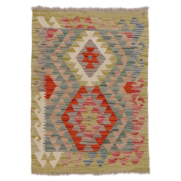 Handmade Afghan Vegetable Kilim 2' 2" x 3' 0" - No. AL71003