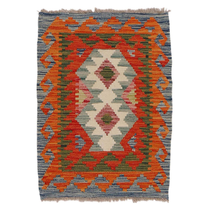 Handmade Afghan Vegetable Kilim 1' 10" x 2' 8" - No. AL82872