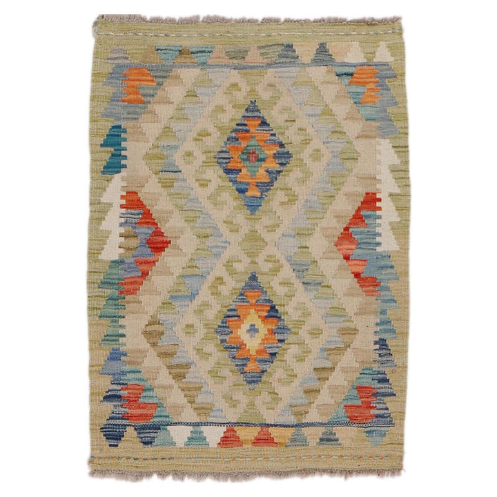 Handmade Afghan Vegetable Kilim 2' 0" x 2' 10" - No. AL81224