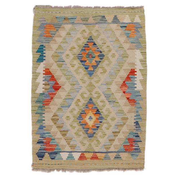 Handmade Afghan Vegetable Kilim 2' 0" x 2' 10" - No. AL81224