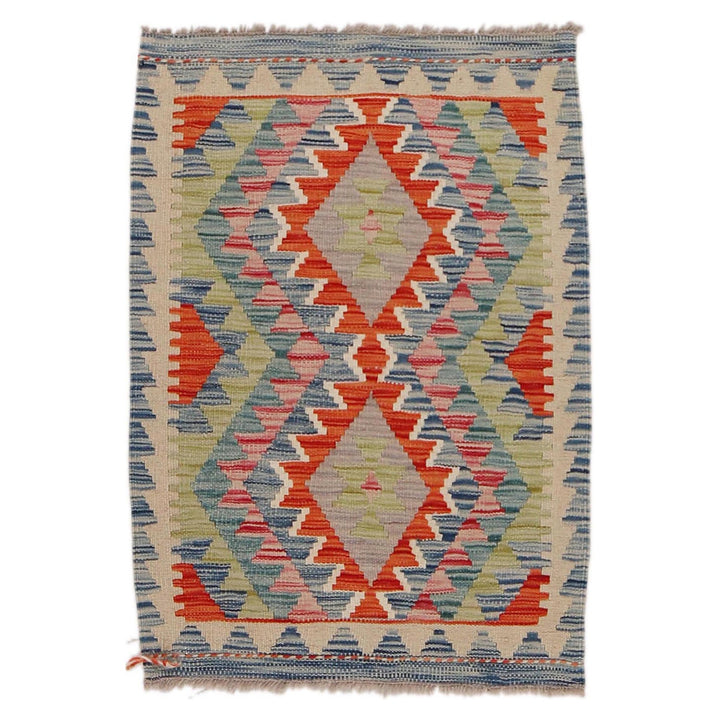 Handmade Afghan Vegetable Kilim 2' 0" x 2' 11" - No. AL55793