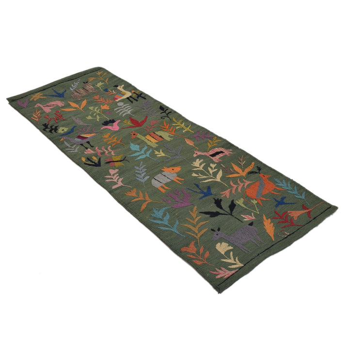 Hand Made Embroidery Kilim 2' 0"x 5' 10" - No. AL51799