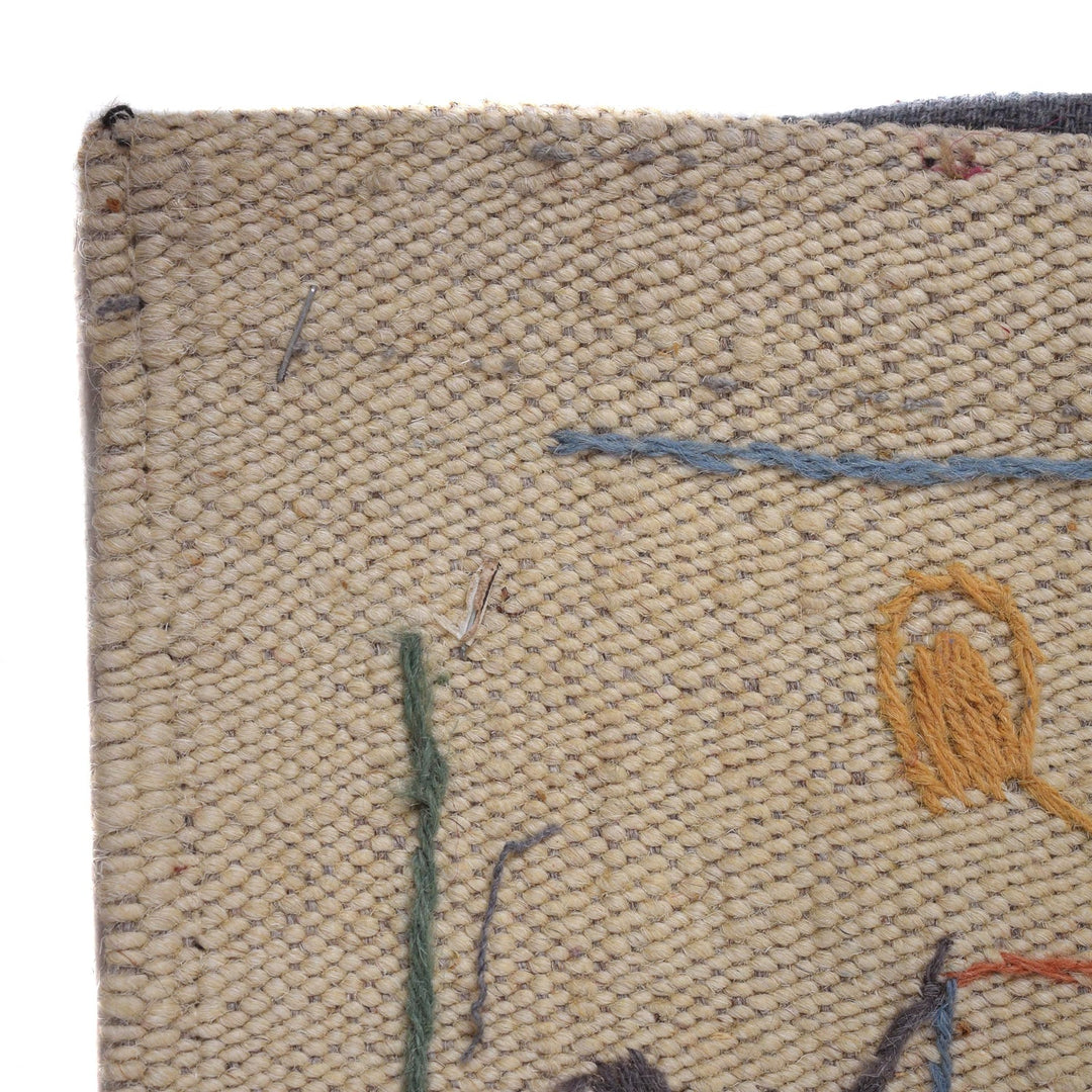 Hand Made Embroidery Kilim 5' 3" x 7' 10" - No. AL82253