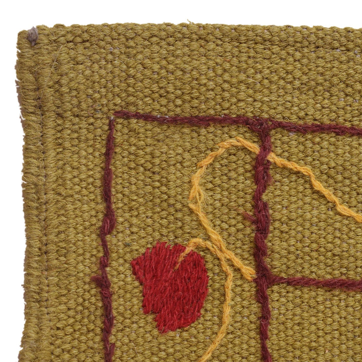 Hand Made Embroidery Kilim 4' 11" x 6' 8" - No. AL81769