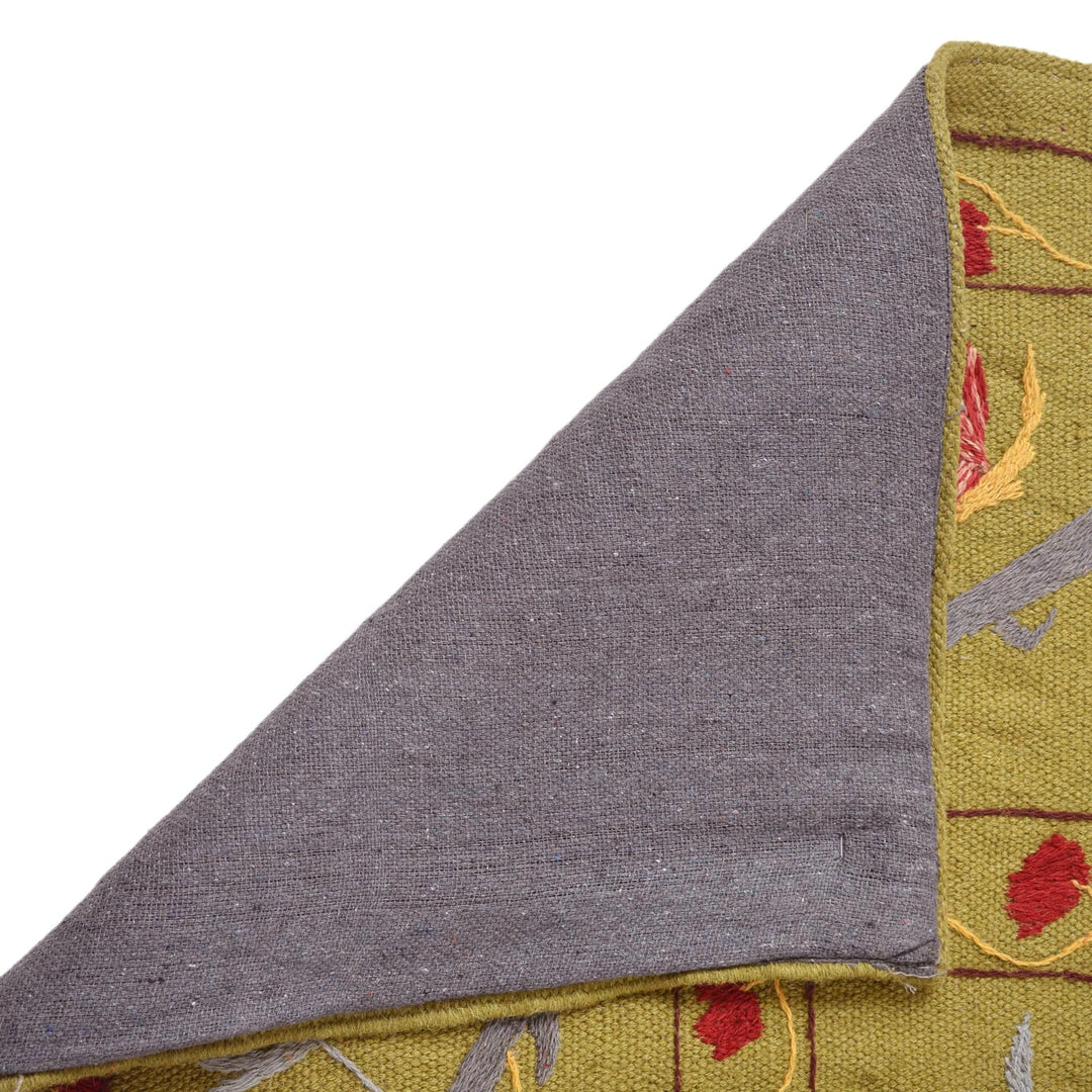 Hand Made Embroidery Kilim 4' 11" x 6' 8" - No. AL81769