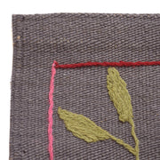 Gray Color Embroidery Flat Weave Kilim 3' 11" x 6' 5" - No. AL61566