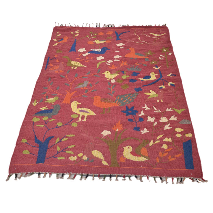 Pakistani Embroidery Kilim 3' 0" x 5' 3" - No. AL61629