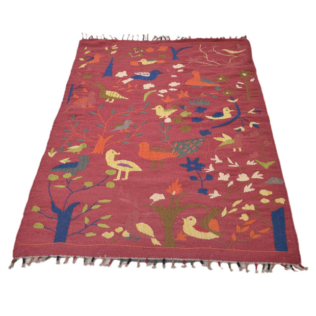 Pakistani Embroidery Kilim 3' 0" x 5' 3" - No. AL61629