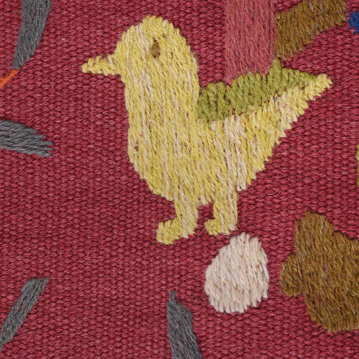 Pakistani Embroidery Kilim 3' 0" x 5' 3" - No. AL61629