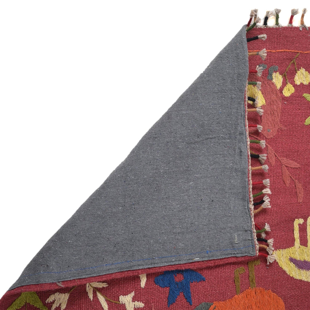 Pakistani Embroidery Kilim 3' 0" x 5' 3" - No. AL61629