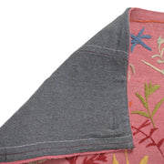 Pink Color Embroidery Flat Weave Kilim 3' 9" x 5' 10" - No. AL98913