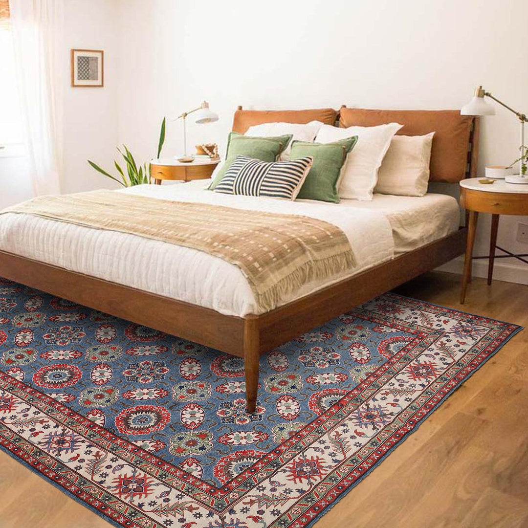 Handmade Kazak Area Rug 9' 8" x 14' 0" - No. AL56411