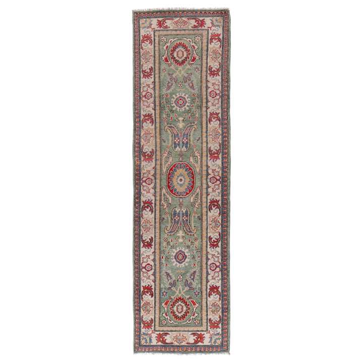 Hand knotted Kazak Runner Carpet 2' 7" x 9' 7" - No. AL47046