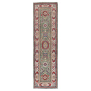 Hand knotted Kazak Runner Carpet 2' 7" x 9' 7" - No. AL47046