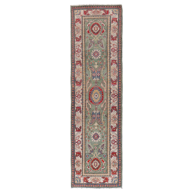 Hand knotted Kazak Runner Carpet 2' 7" x 9' 7" - No. AL47046