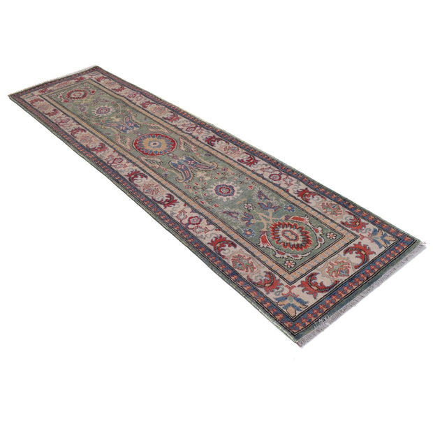 Hand knotted Kazak Runner Carpet 2' 7" x 9' 7" - No. AL47046