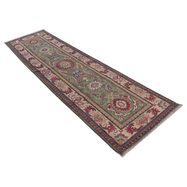 Hand knotted Kazak Runner Carpet 2' 7" x 9' 7" - No. AL47046