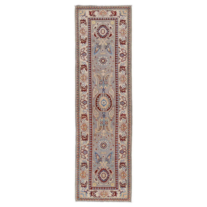 Hand knotted Kazak Runner Carpet 2' 7" x 9' 9" - No. AL99074