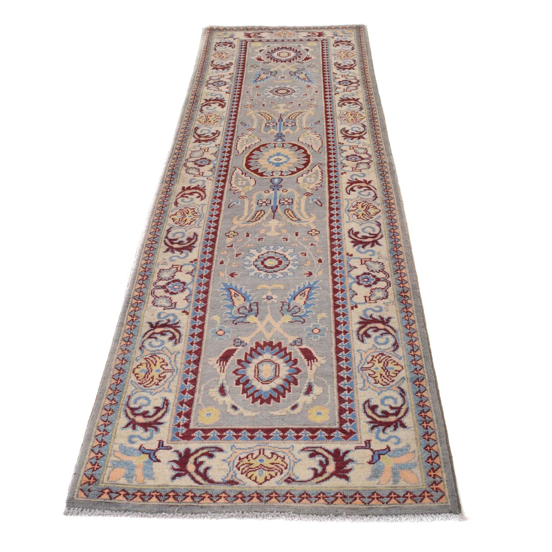 Hand knotted Kazak Runner Carpet 2' 7" x 9' 9" - No. AL99074