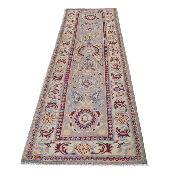 Hand knotted Kazak Runner Carpet 2' 7" x 9' 9" - No. AL99074