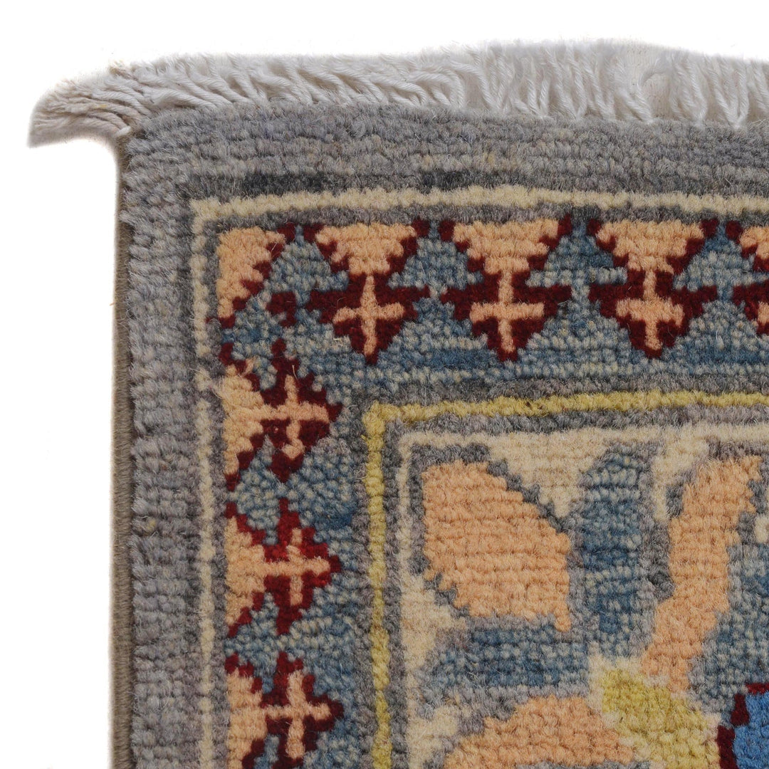 Hand knotted Kazak Runner Carpet 2' 7" x 9' 9" - No. AL99074