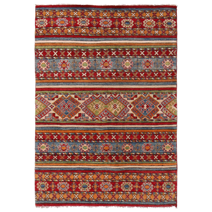 Hand Knotted Khurjeen Oriental Rug 4' 0" x 5' 9" - No. AL50841