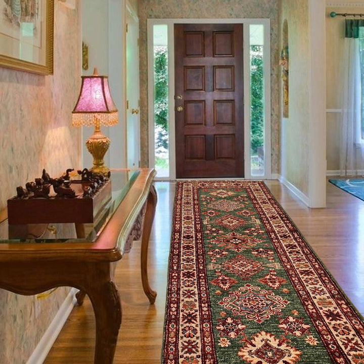 Premium Hand Knotted Kazak Runner Rug 2' 0" x 5' 9" - No. AL71667