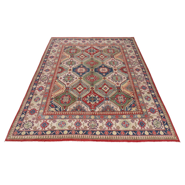 Handmade Kazak Area Rug 9' 0" x 11' 3" - No. AL56525