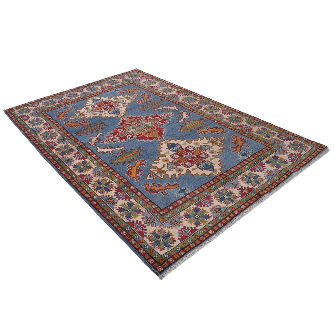Hand Knotted Kazak Oriental Rug 5' 4" x 7' 10" - No. AL12508