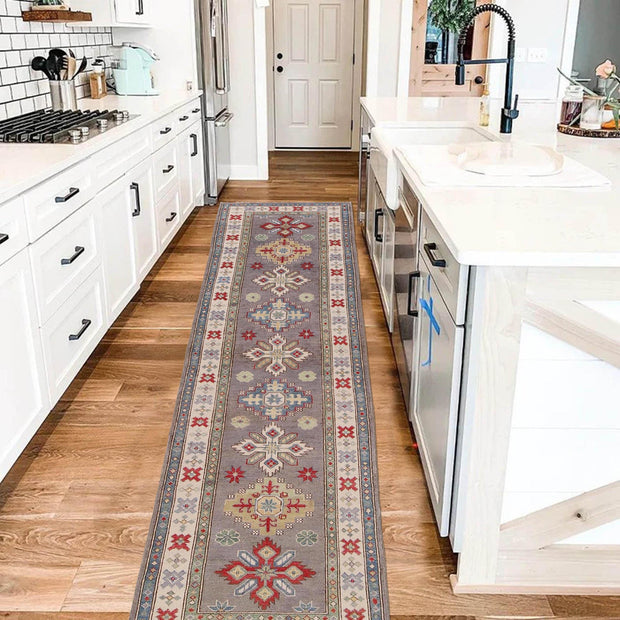 Hand knotted Kazak Runner Carpet 2' 8" x 9' 10" - No. AL48798