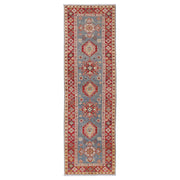 Hand knotted Kazak Runner Carpet 2' 9" x 9' 8" - No. AL30982