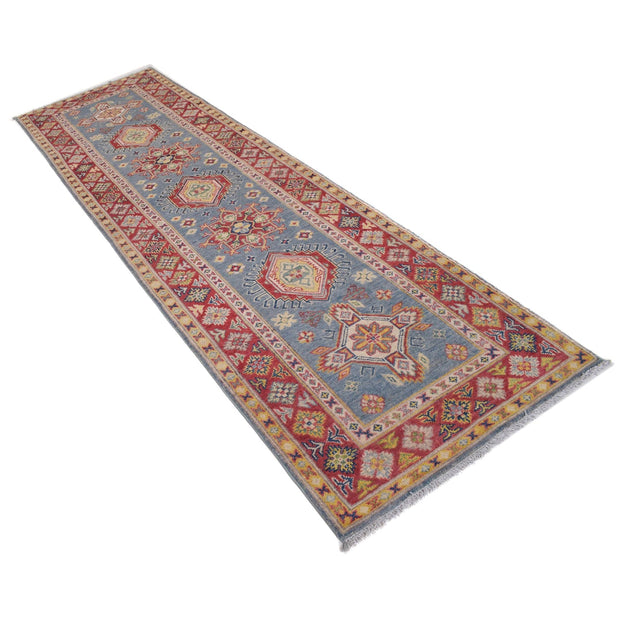 Hand knotted Kazak Runner Carpet 2' 9" x 9' 8" - No. AL30982