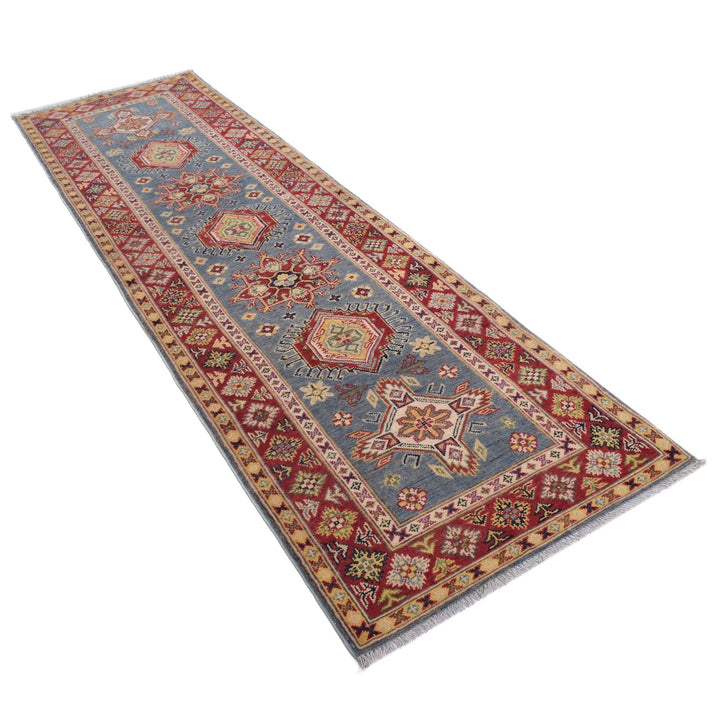 Hand knotted Kazak Runner Carpet 2' 9" x 9' 8" - No. AL30982