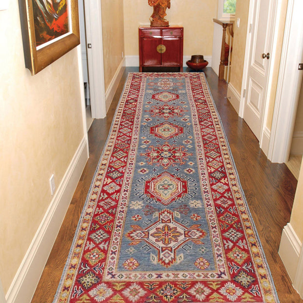 Hand knotted Kazak Runner Carpet 2' 9" x 9' 8" - No. AL30982