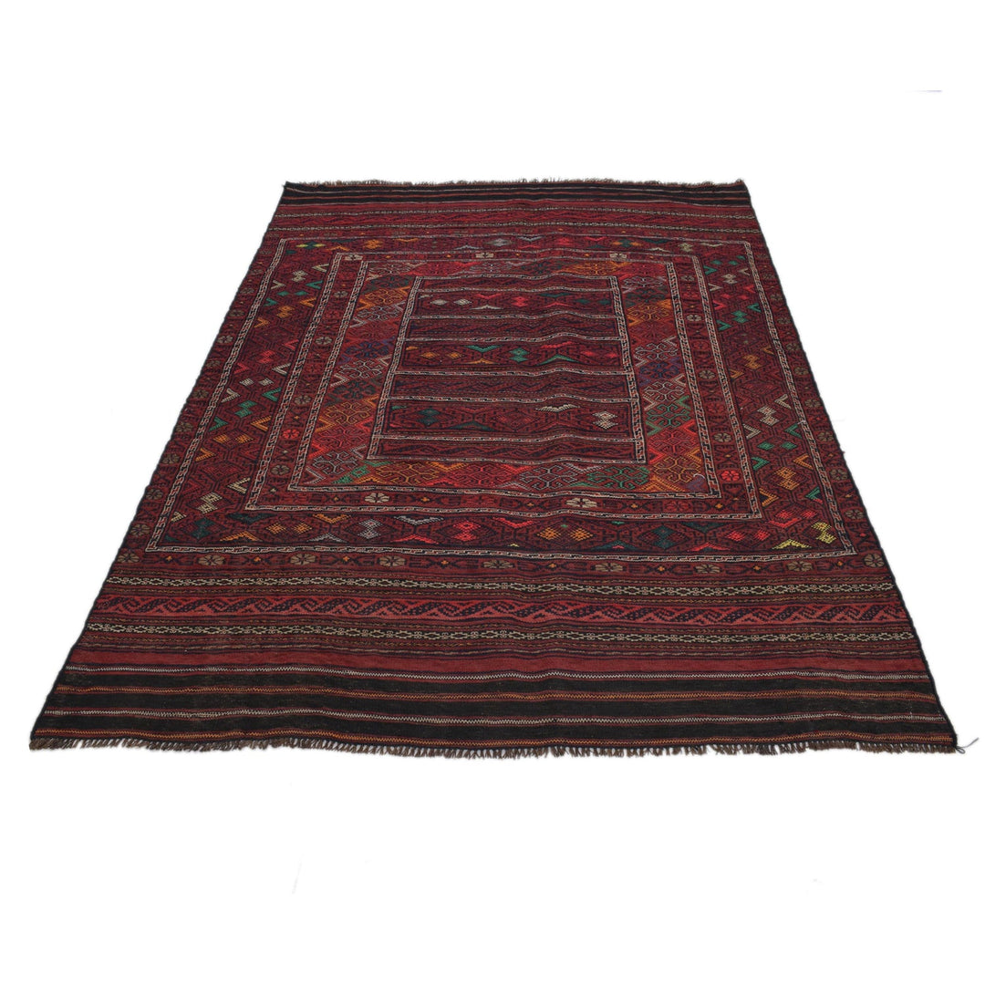 Afghan Laghari Kilim 4' 8" x 7' 1" - No. AL69387