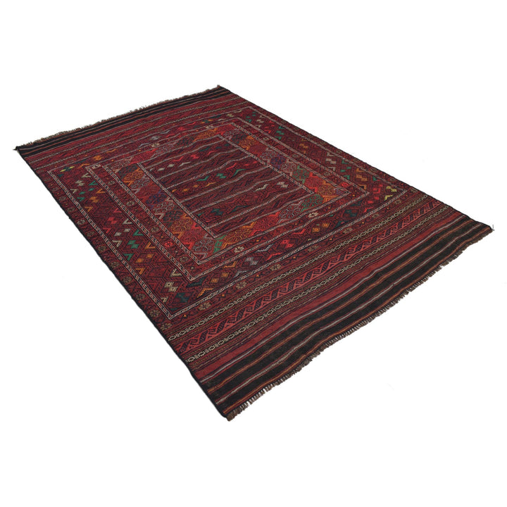 Afghan Laghari Kilim 4' 8" x 7' 1" - No. AL69387