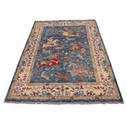 Handmade Picture Area Rug 4' 0" x 6' 1" - No. AL77210