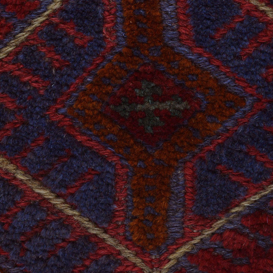 Handmade Afghan Carpet 3' 7" x 3' 10" - No. AL87678