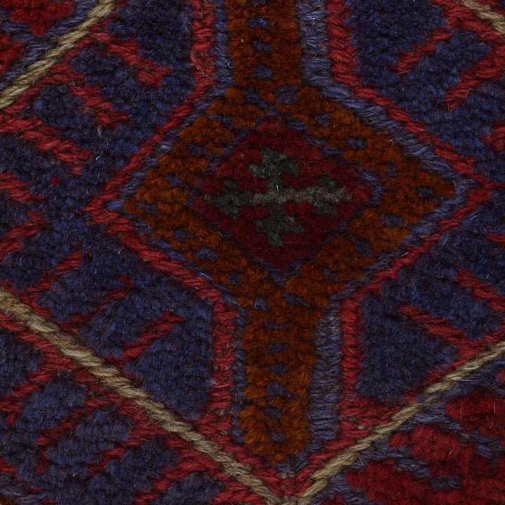 Handmade Afghan Carpet 3' 7" x 3' 10" - No. AL87678