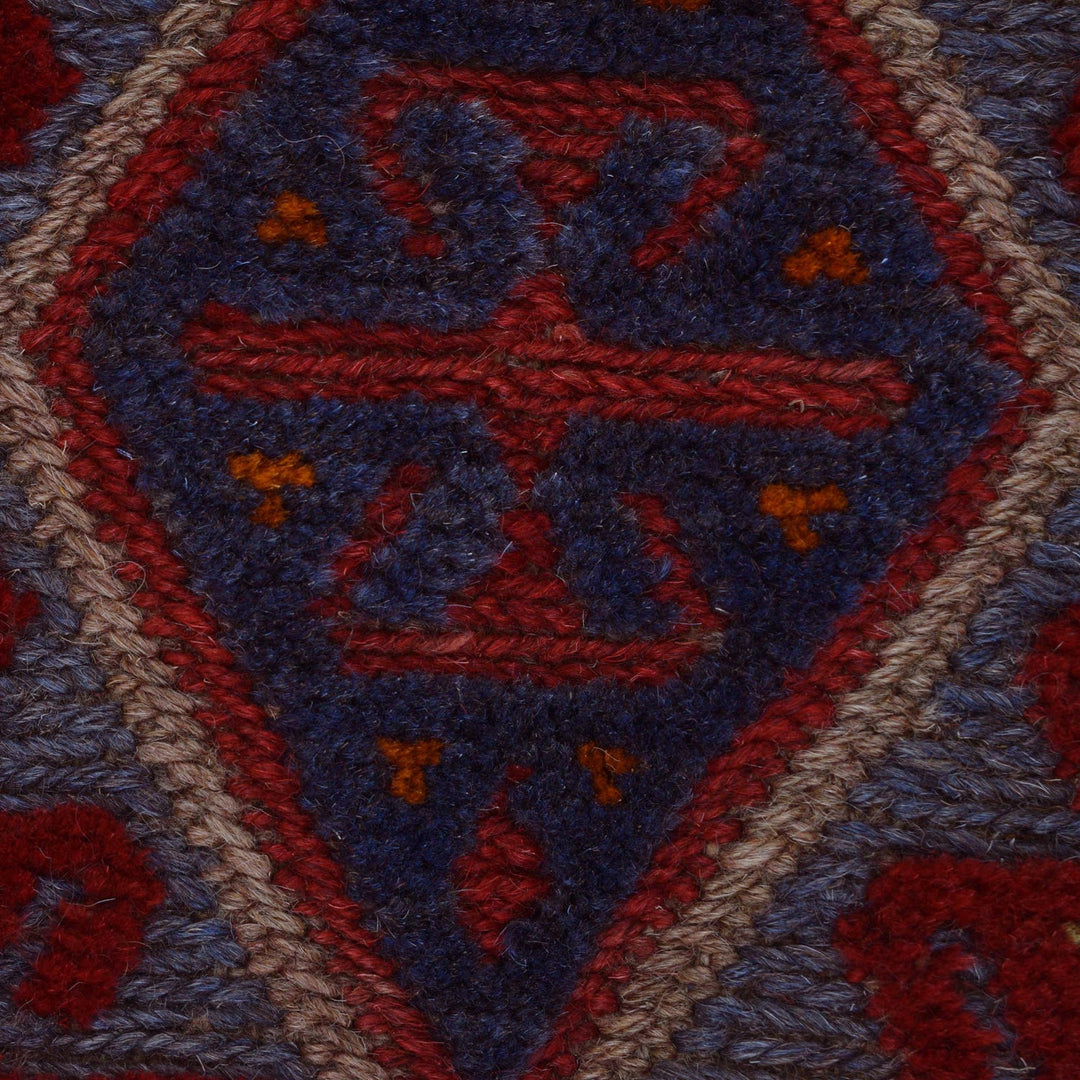 Handmade Afghan Carpet 3' 7" x 4' 0" - No. AL77542