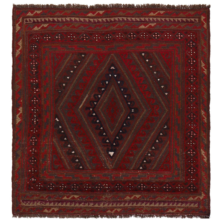 Handmade Afghan Carpet 3' 9" x 4' 0" - No. AL51926