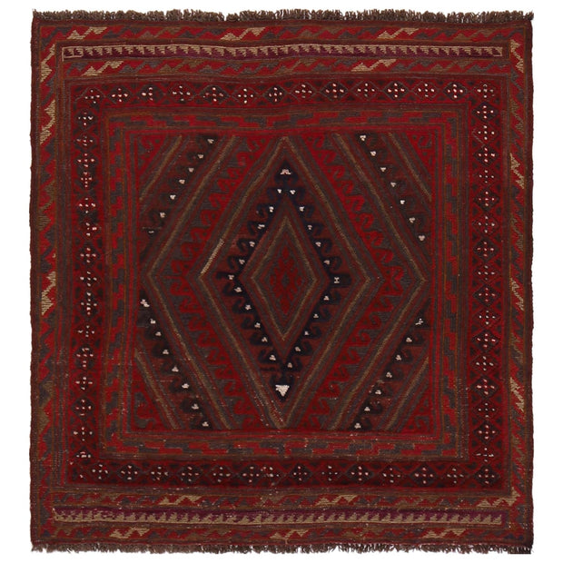 Handmade Afghan Carpet 3' 9" x 4' 0" - No. AL51926