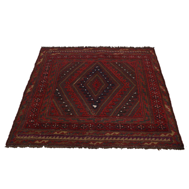 Handmade Afghan Carpet 3' 9" x 4' 0" - No. AL51926