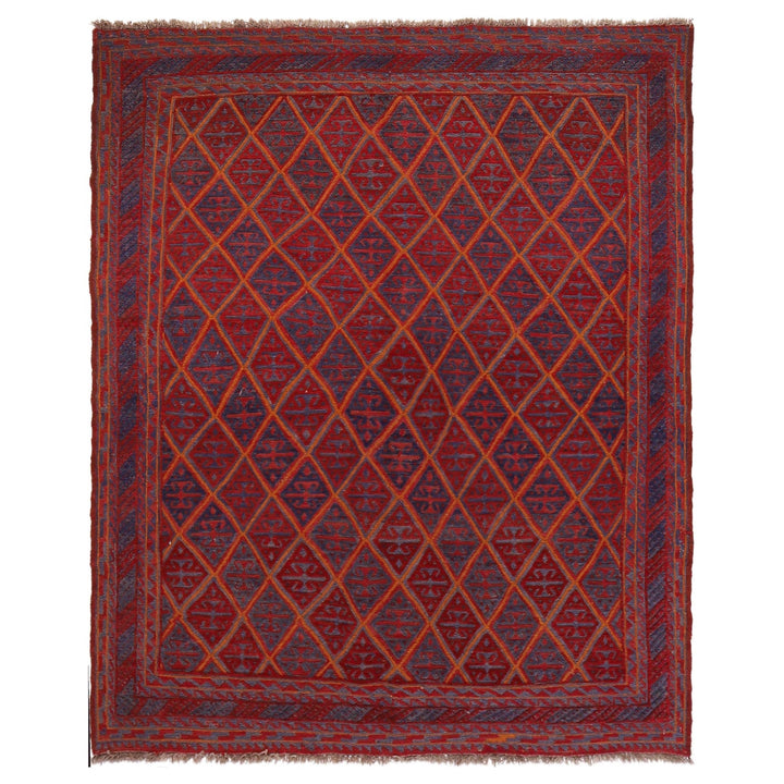 Handmade Wool Mushwani Rug 4' 9" x 5' 10" - No. AL81373