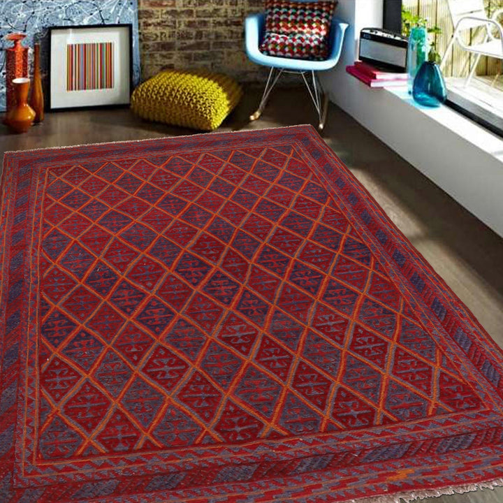 Handmade Wool Mushwani Rug 4' 9" x 5' 10" - No. AL81373