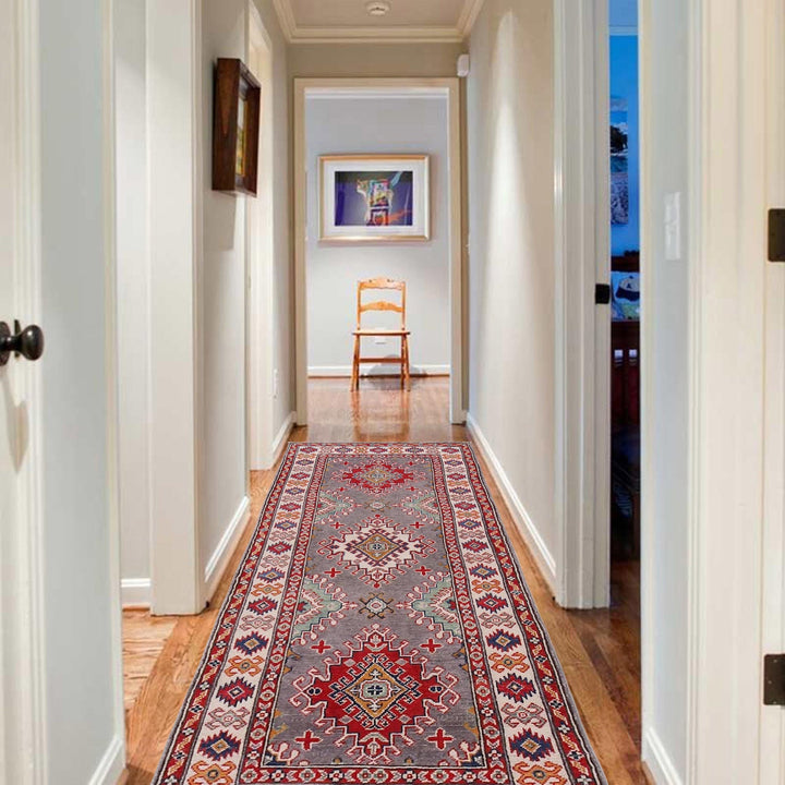 Oriental Kazak Runner Rug 2' 8" x 6' 6" - No. AL71204