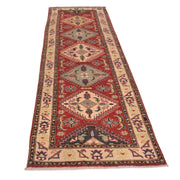 Hand knotted Kazak Runner Carpet 2' 10" x 9' 3" - No. AL90976