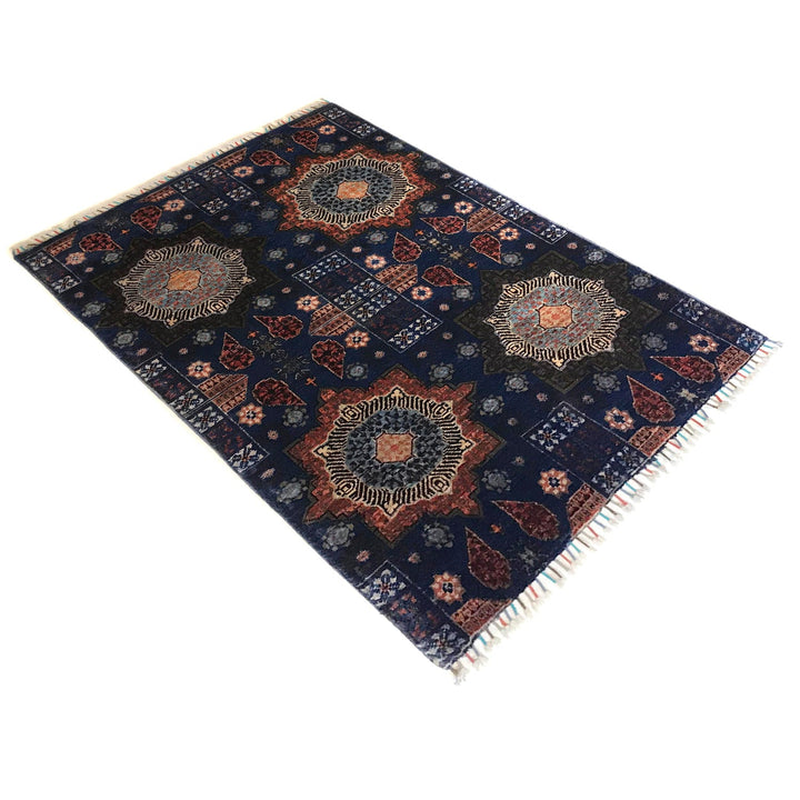Purple Color Mamluk Carpet 3' 6" x 4' 11" - No. AL39584