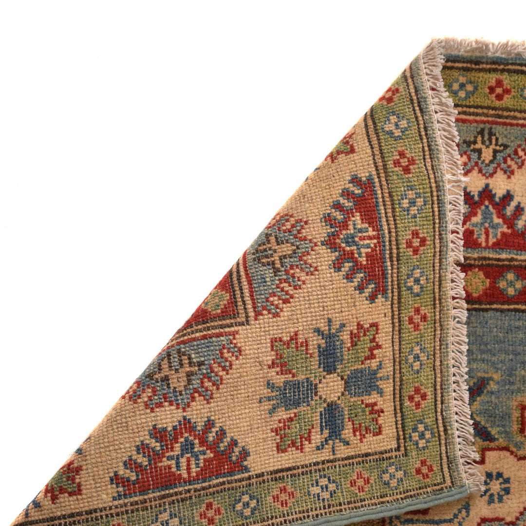 Blue Color Kazak Rug 4' 0" x 5' 9" - No. AL10251